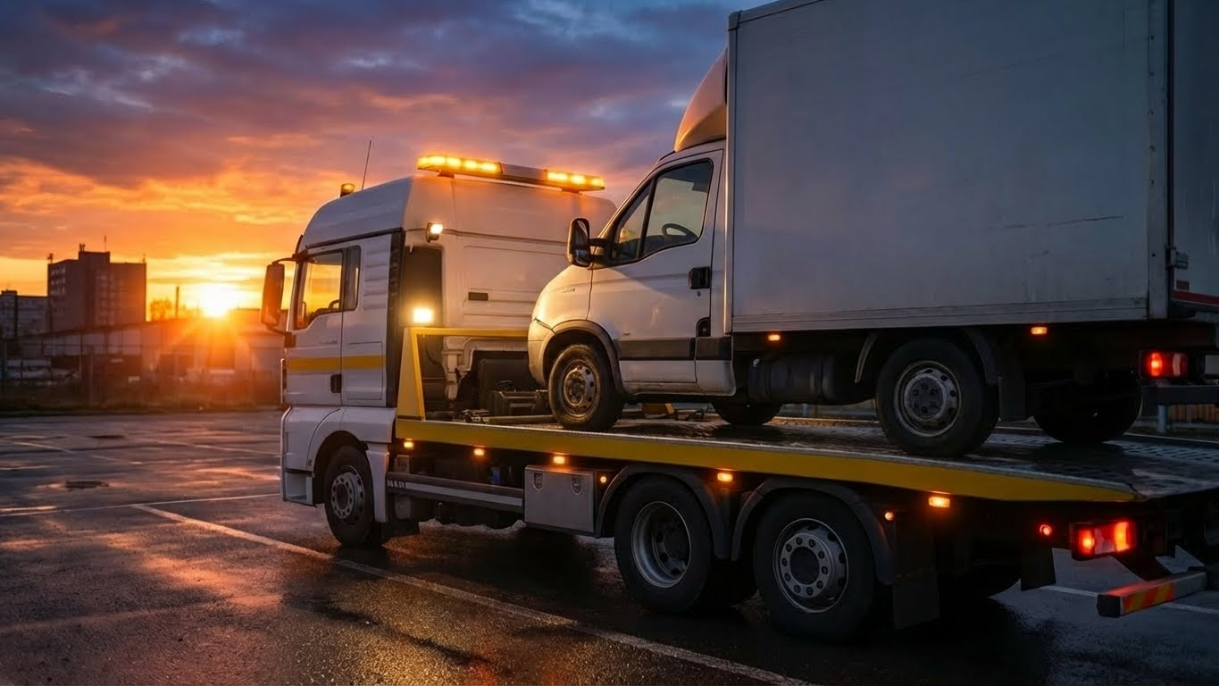 Ciężki sprzęt holowniczy TIR Szym-Trans